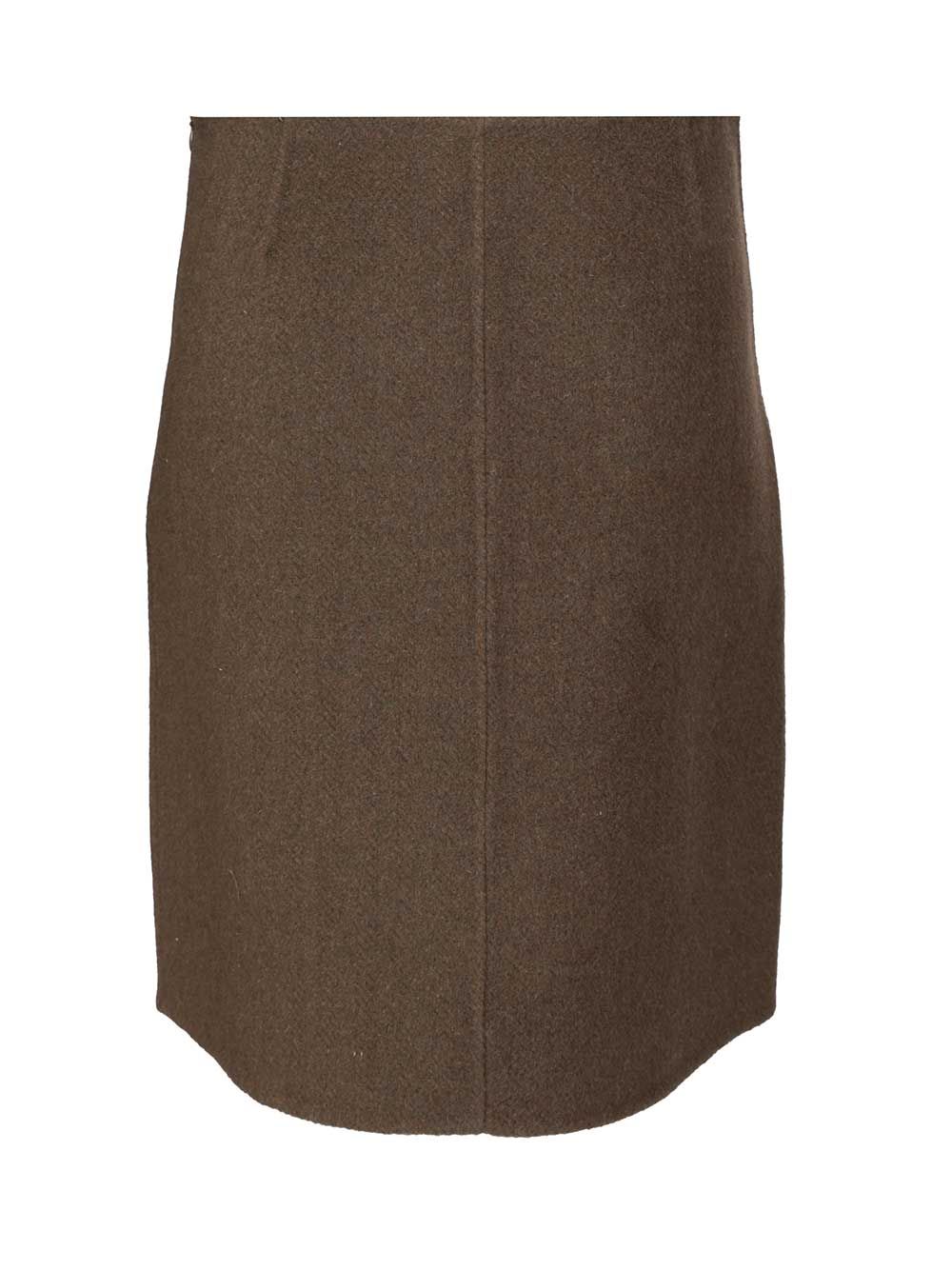 P.A.R.O.S.H. Midi Skirt Gonne - Verde | 7d96cb78b54ee8619299836359b92dfb9e066c4c