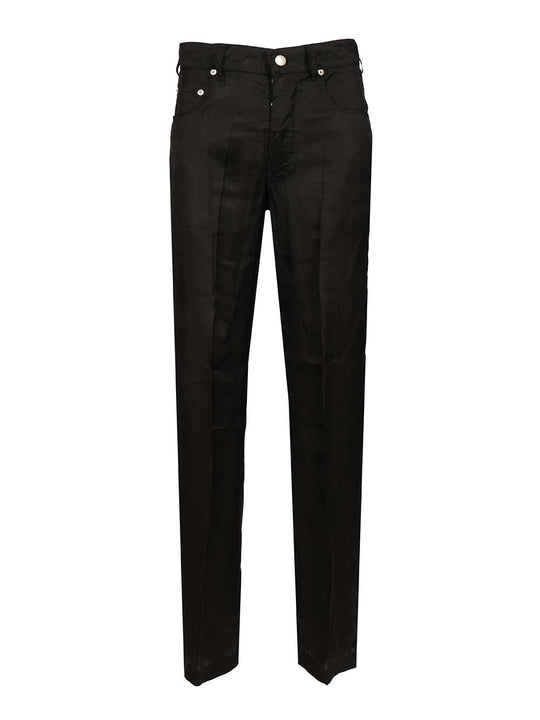 Rick Owens Women Geth Jeans Trousers Nero