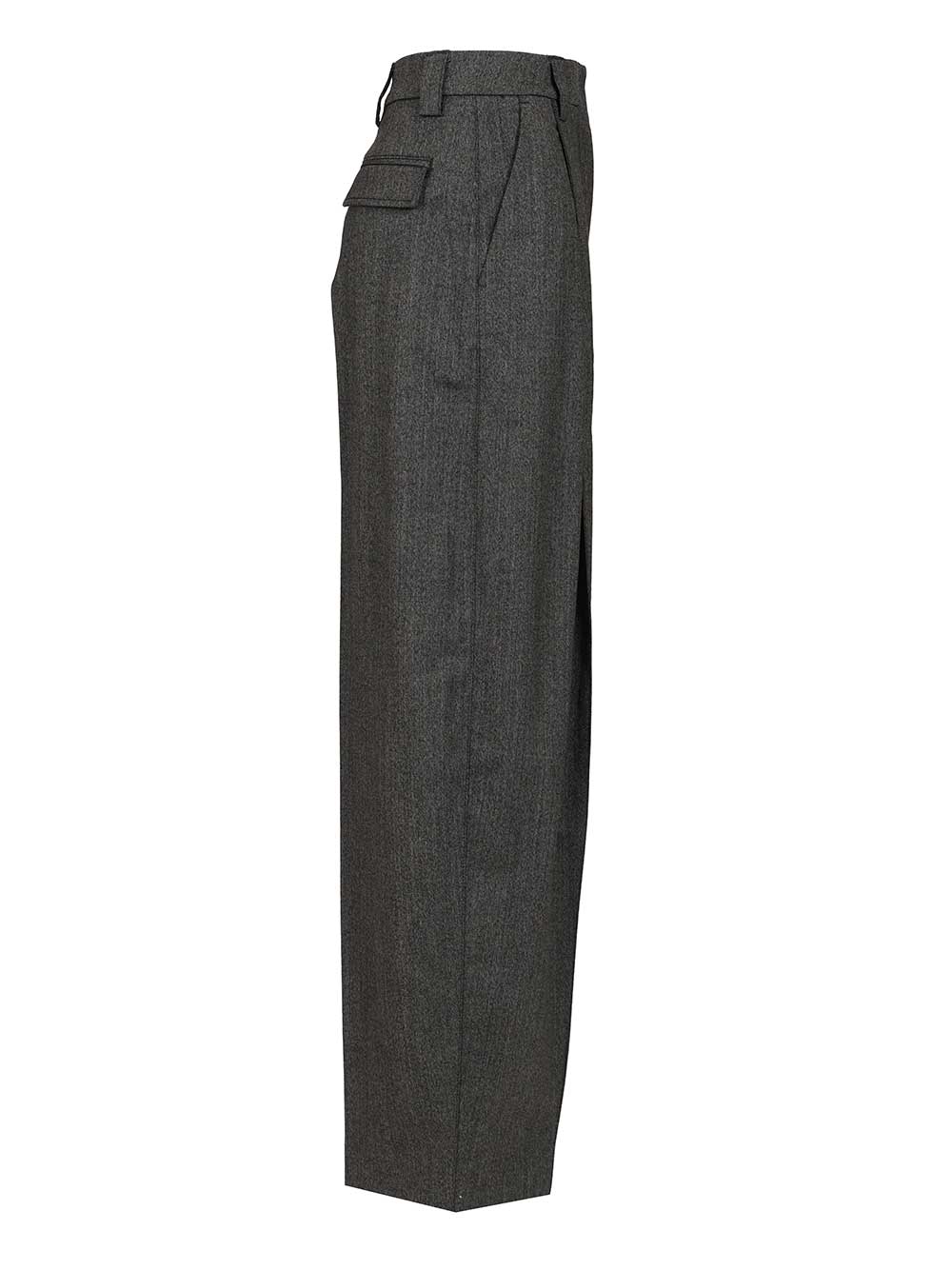Thelatest Wide Trousers - Grey | 41be9be96dc3a70e7464eeb4997427d803fb59ac