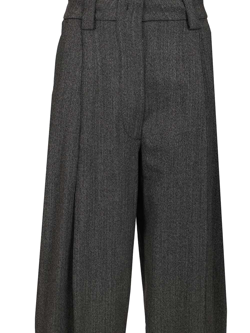 Thelatest Wide Trousers - Grey | 3adfe6902649b8d260635c6a3f3d8a817e33162d