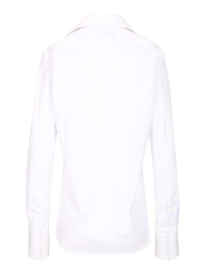 Dries Van Noten Celinta Cotton Shirt Shirts - Bianco | 4d0c9286879856517ad0e0c101d5b1f5651db1c3