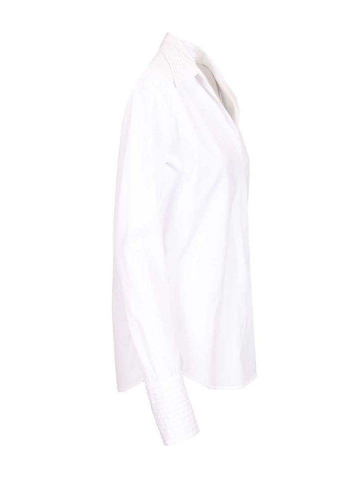 Dries Van Noten Celinta Cotton Shirt Shirts - Bianco | 8877bb3acc4e2c63fe3dec8144a02f302535cdd9
