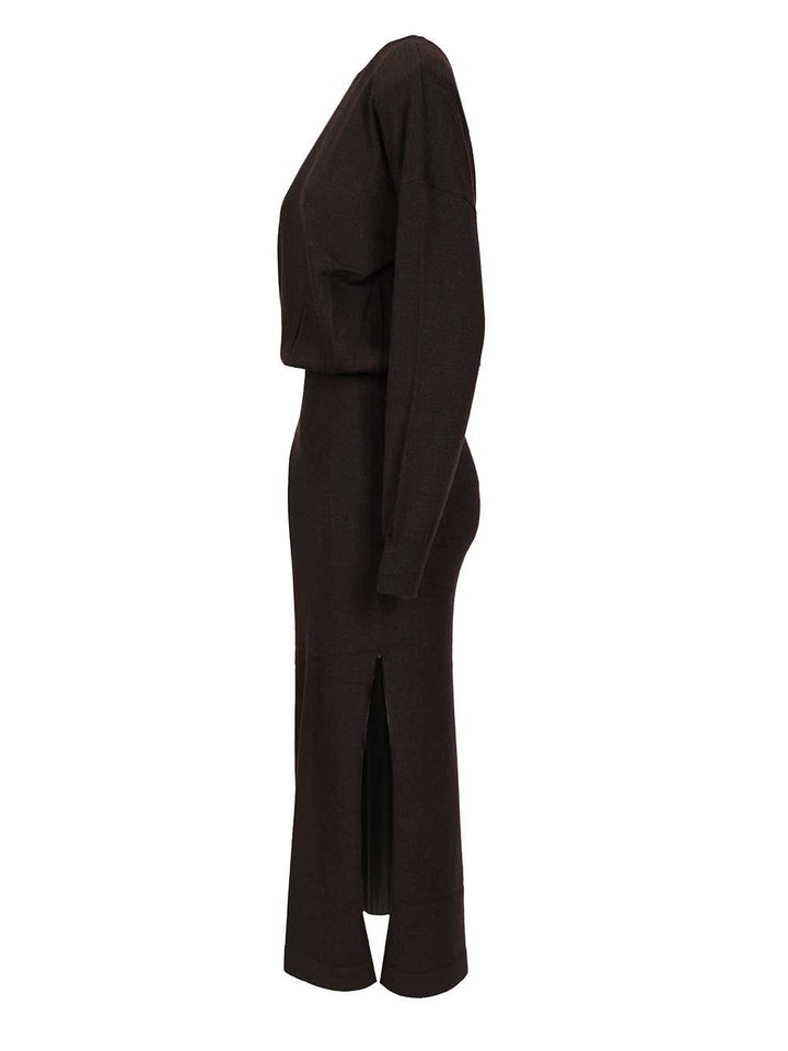 P.A.R.O.S.H. Wool Knit Dress Abiti - Marrone | 6dbda3a4ee1cca186a31a366e0a215229ff244e4