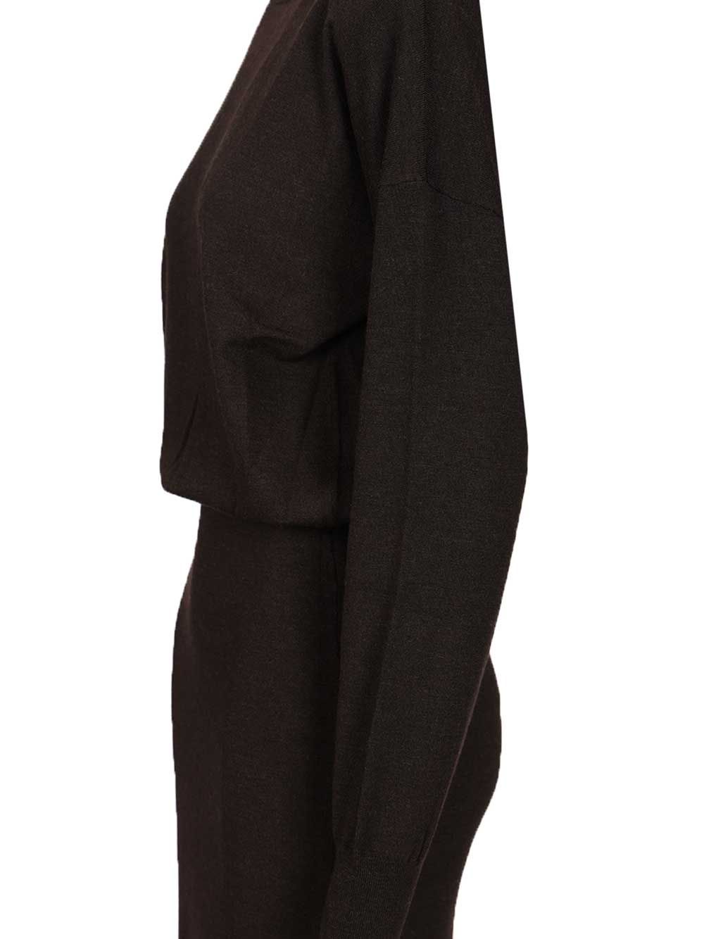 P.A.R.O.S.H. Wool Knit Dress Abiti - Marrone | b31d7b21023af643856c023adf594f4bf5f00c21