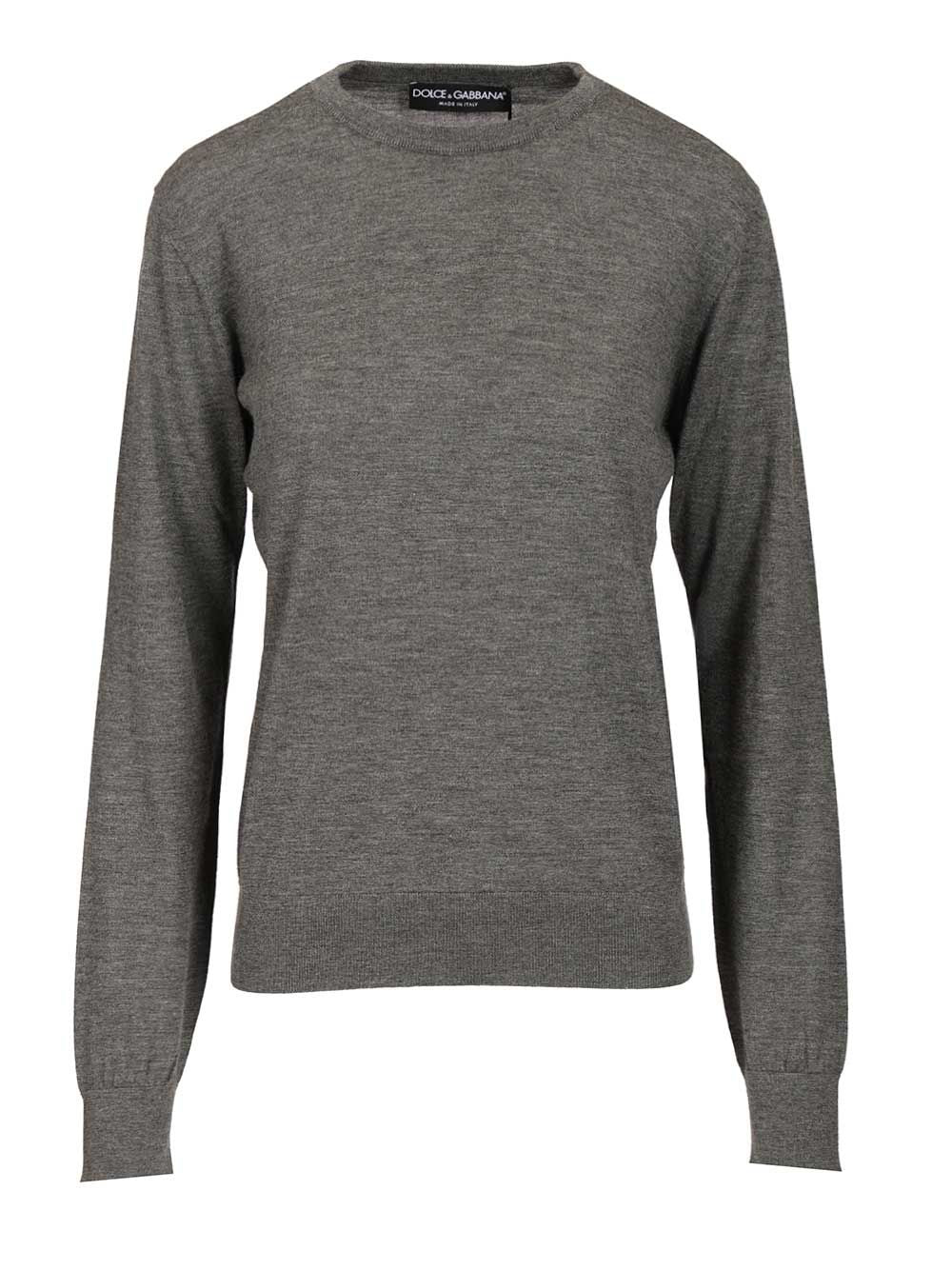 Dolce & Gabbana Cashmere Sweater Knitwear - Grey | cfa4a18cfb504fc1dc18b687f6a57f9988bbebc3