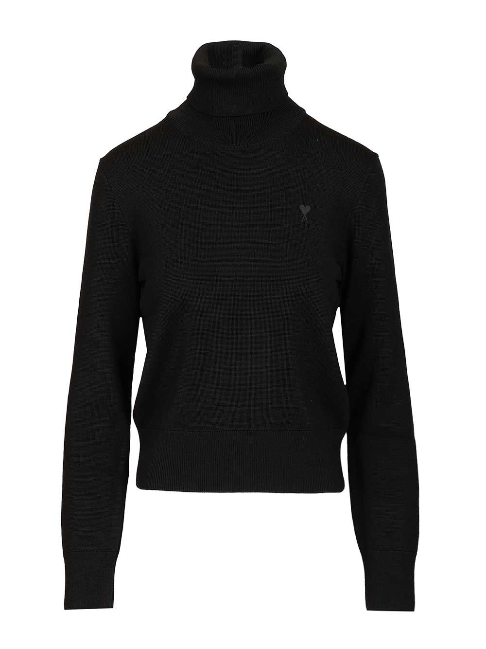 Ami Ami De Coeur Sweater Knitwear - Nero | 6f96b94b08034f97fb98092edba064963d2f34ef