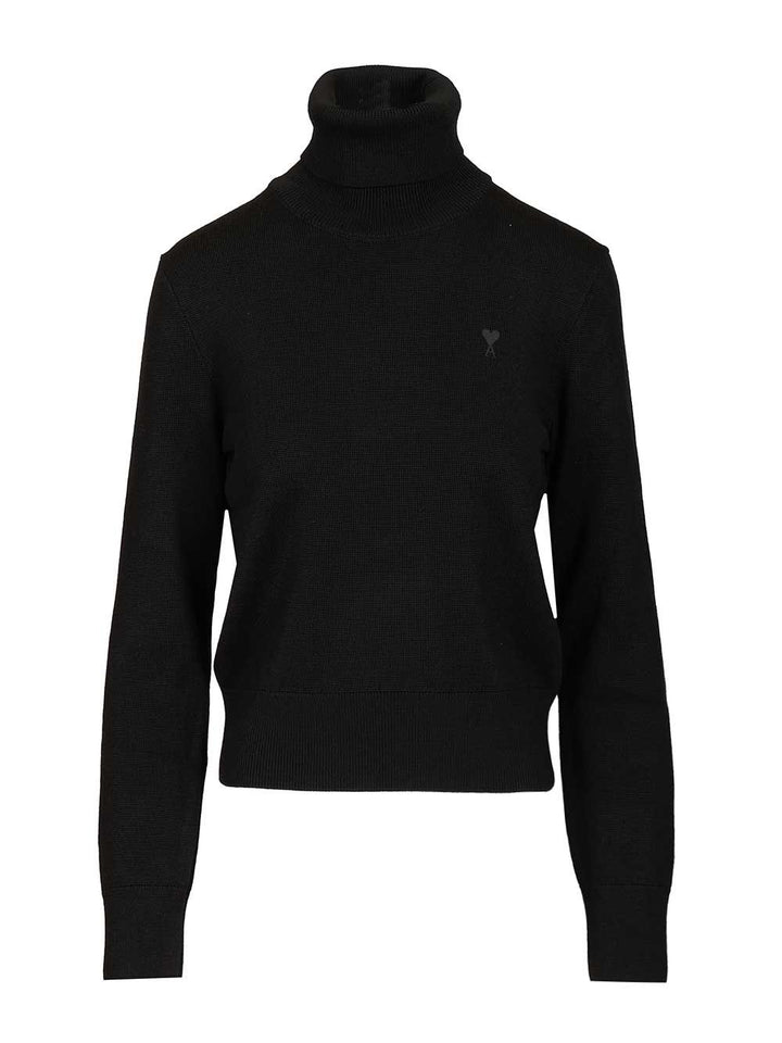 Ami Ami De Coeur Sweater Knitwear - Nero | 6f96b94b08034f97fb98092edba064963d2f34ef