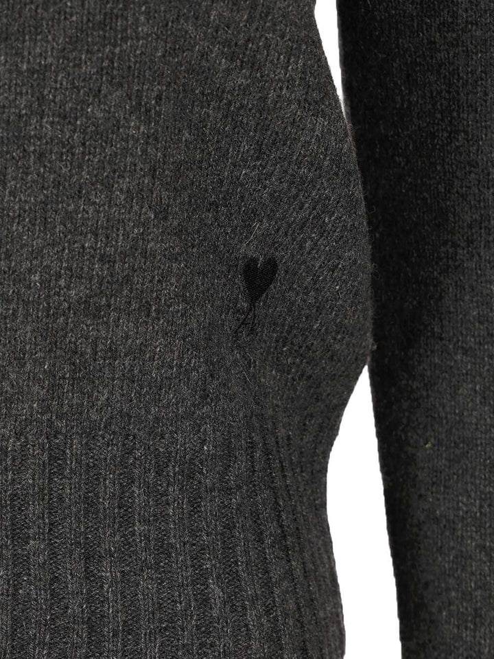 Ami Turtleneck Sweater Knitwear - Nero | fe147f9b4ce888f37359fcb9369bd3f66e0c0e9c
