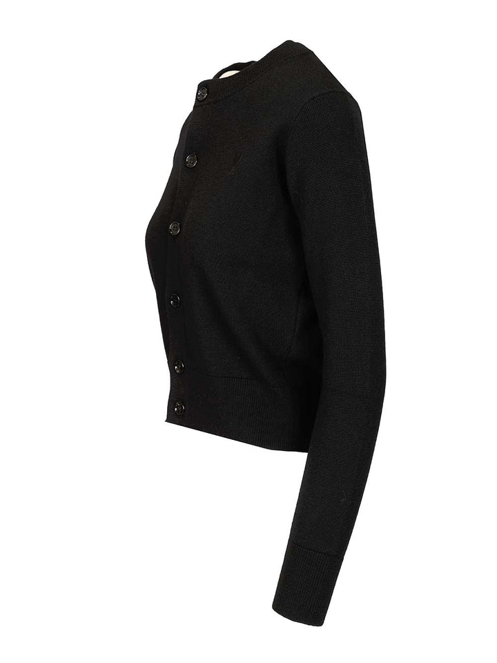 Ami Ami De Coeur Cardigan Knitwear - Nero | 93400effdb5c2e582d6b67eef39b139833c52105