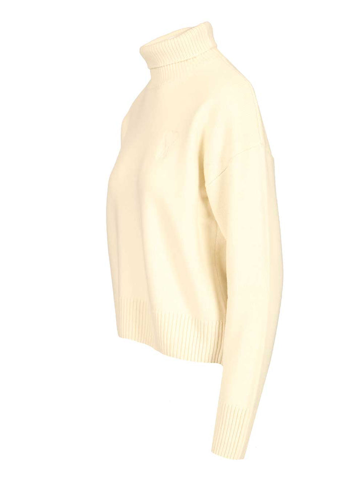 Ami Turtleneck Sweater Knitwear - Bianco | 6a8b3751186ddca04194cd56d0df4f5bbf2b747c