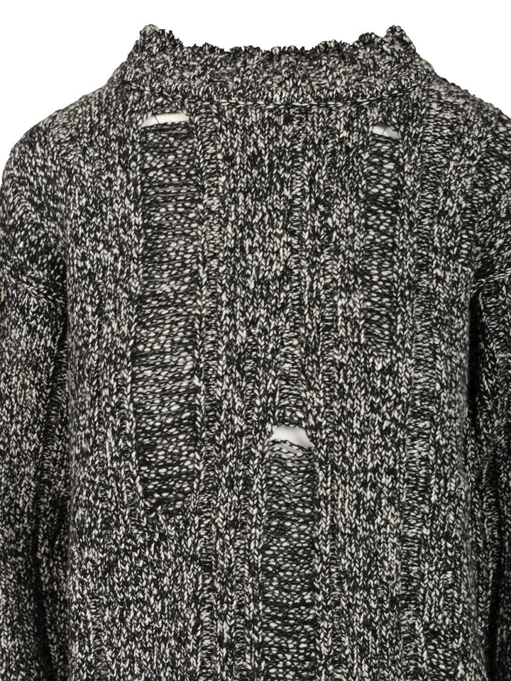 Durazzi Milano Mouliné Sweater Knitwear - Nero | 5e0c4b73cd64c17d8dbc5abeff4c3899b6759fb3