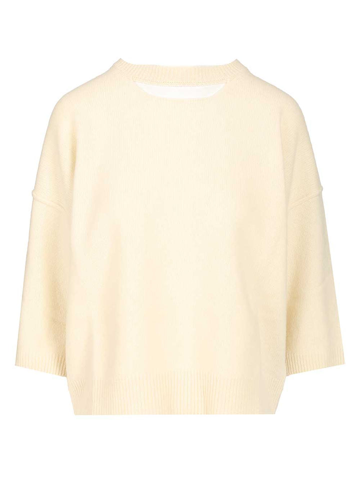 Federica Tosi Wool And Cashmere Sweater Knitwear - Bianco | d8f2f9c808250030683cb5c5726f12a7df2b10c1