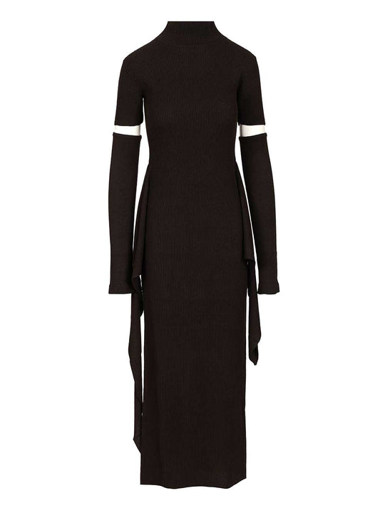 Cashmere Blend Long Dress Abiti Marrone