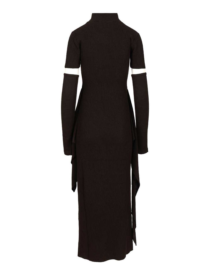 Federica Tosi Cashmere Blend Long Dress Abiti - Marrone | 11d15088f8d6108f46590cc759137ee3db9f334c