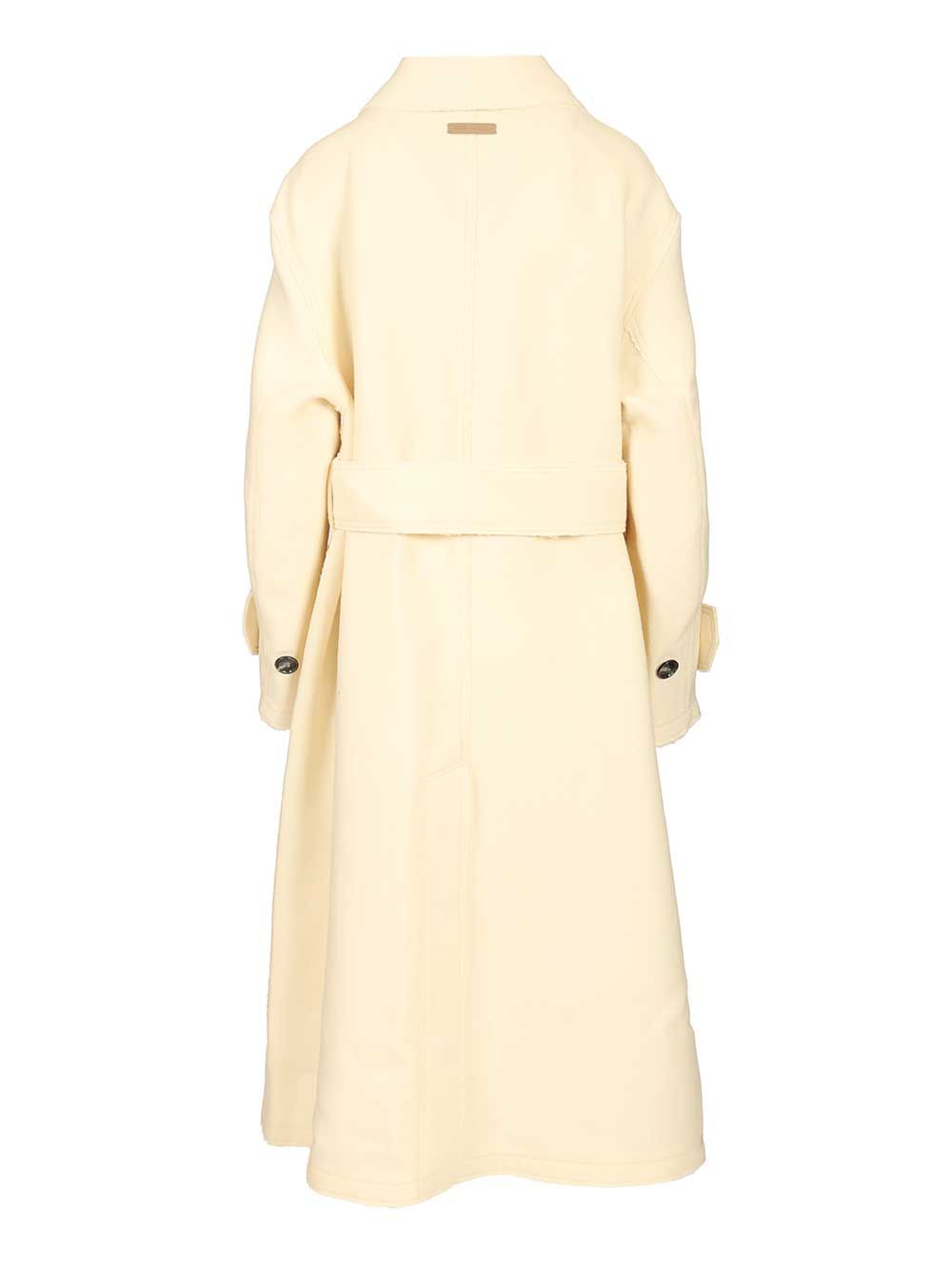 Ami Belted Raincoat Coats - Beige | 60afbd36efcb254387a9f0f78af93d79d476a558