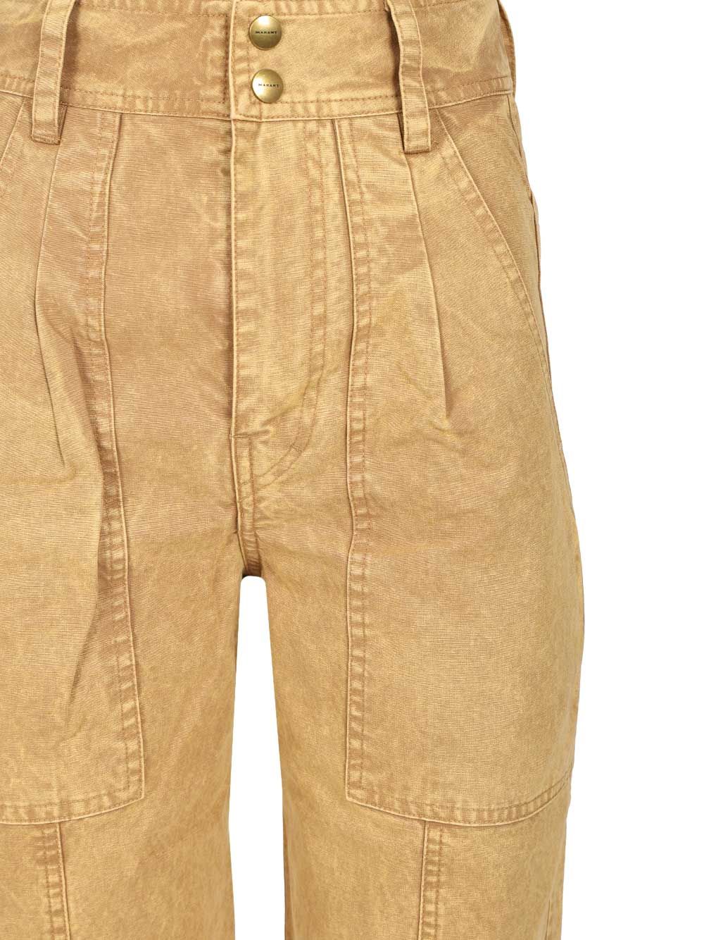 Marant Etoile Kiana Trousers - Marrone | 47ce222f39eb6789622a6fd40e8f5bd0988b5b26