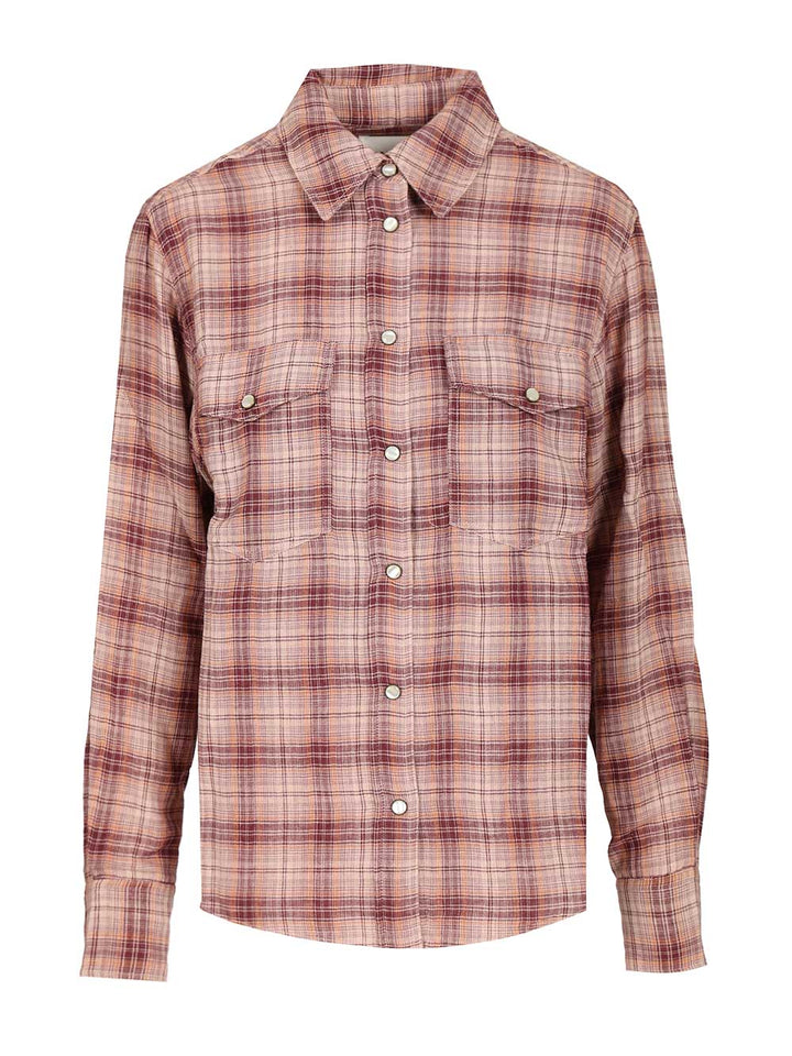 Marant Etoile Yalisa Shirts - Bordeaux | 8dbcd5afea96be62fe803b8a03d9c6e3687e441d