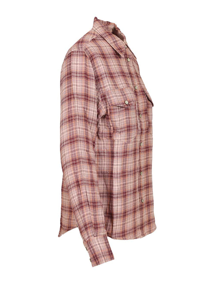 Marant Etoile Yalisa Shirts - Bordeaux | 5177104d1e64820fdfa363a0eb81274a5b0061b7