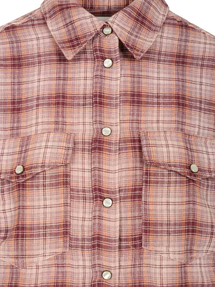 Marant Etoile Yalisa Shirts - Bordeaux | c707f688e8dcb49d5856470a49a76f66790bc0cb