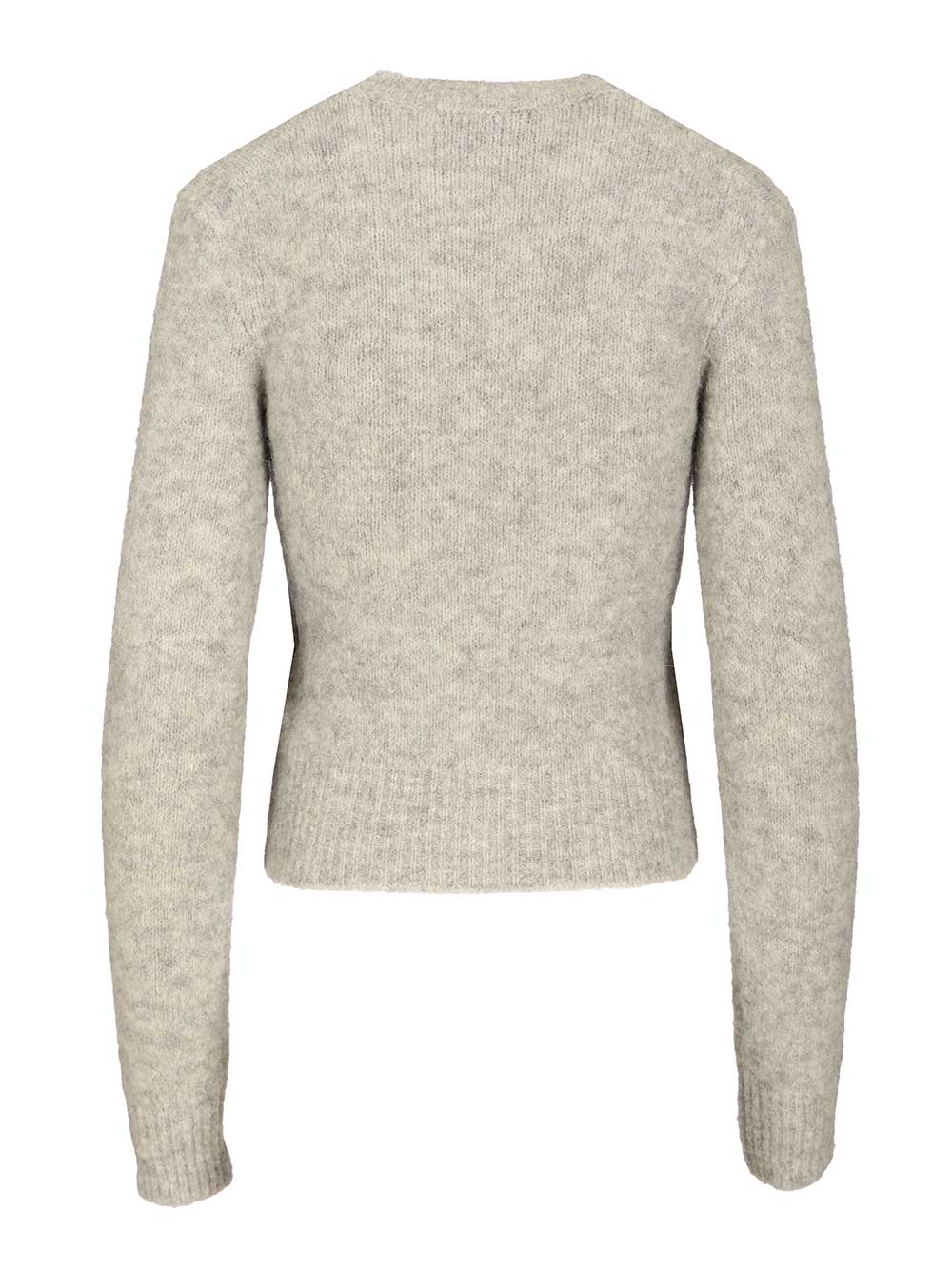 Ami Wool And Alpaca Knit Sweater Knitwear - Grey | 0bf6849a0c4f5d583b0a21143205f7cc1df36a61