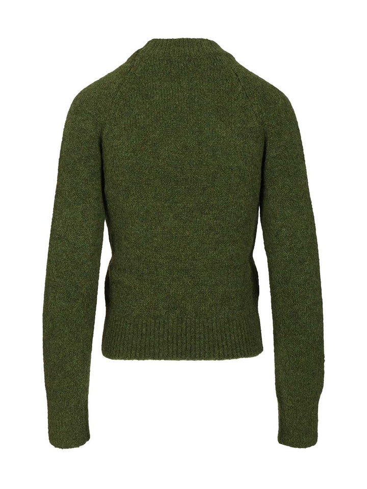 Dries Van Noten Fitted Sweater Knitwear - Verde | 14439ce389f35b677c7f7d8142f47c0da553b1cb