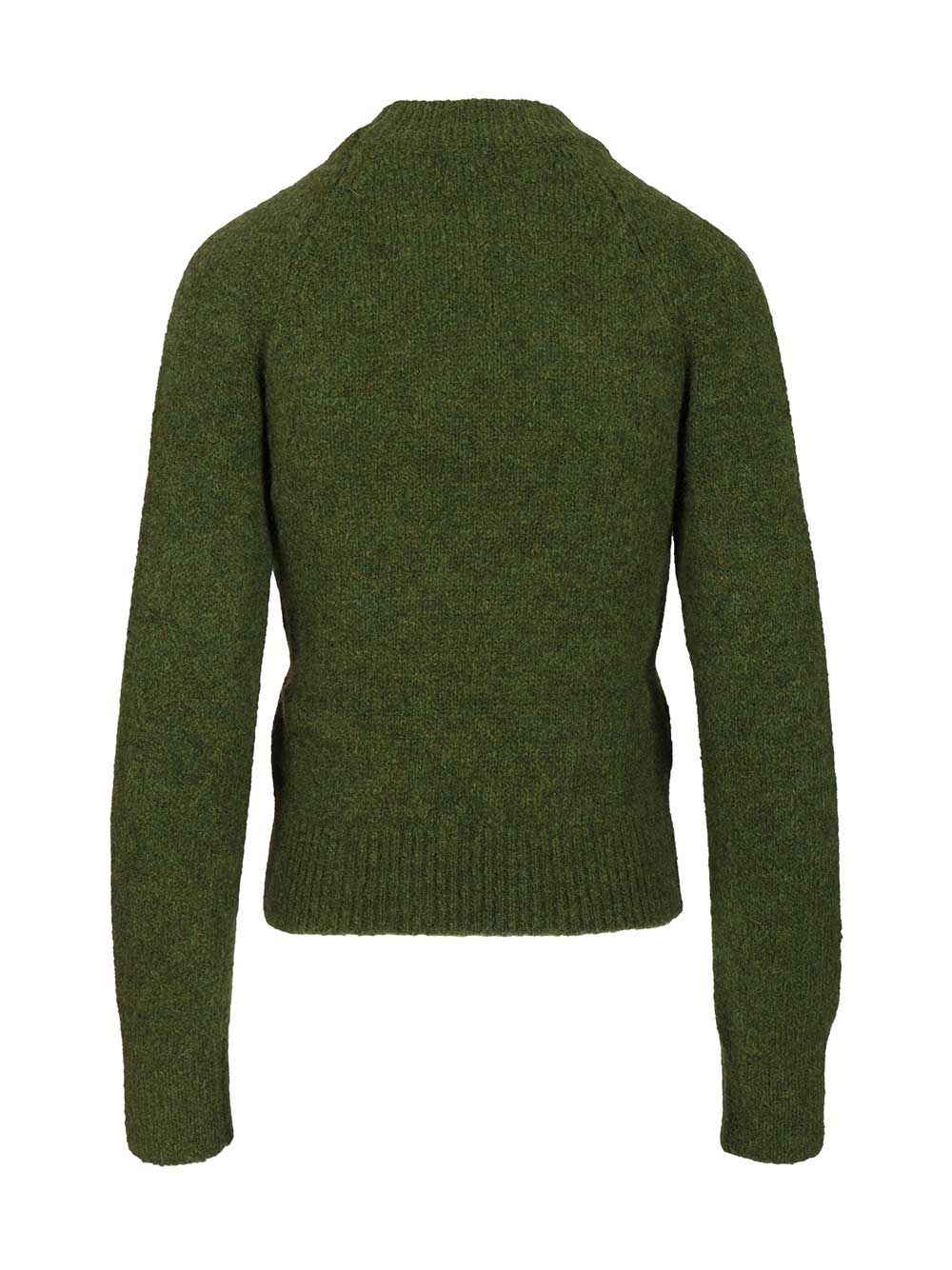 Dries Van Noten Fitted Sweater Knitwear - Verde | b9b567b6cacb127e221ac242cdebeff4cef07455