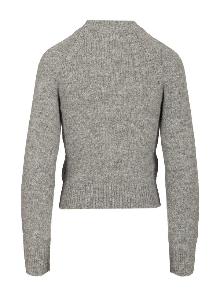 Dries Van Noten Fitted Sweater Knitwear - Grey | f9cbcde2801bc27ec23fe1d17036e915712018a2