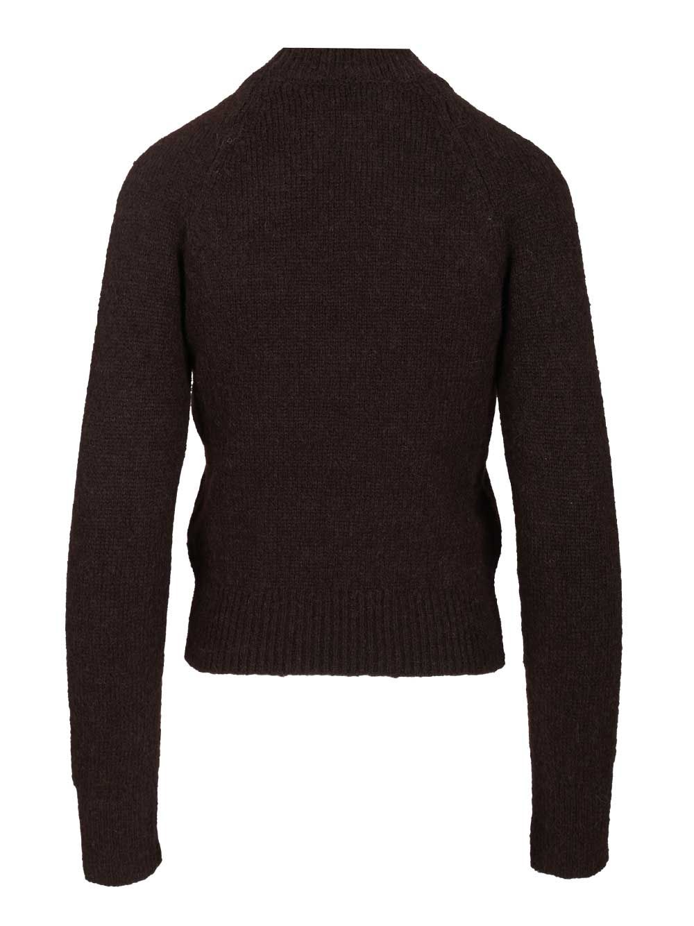 Dries Van Noten Fitted Sweater Knitwear - Marrone | 91a35d8f9c75885da8984589e34b96907b973e2e