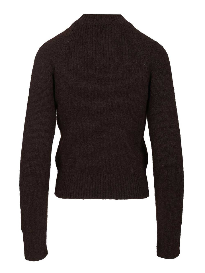 Dries Van Noten Fitted Sweater Knitwear - Marrone | 91a35d8f9c75885da8984589e34b96907b973e2e