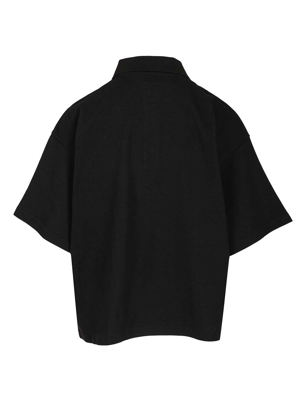Saint Laurent Cassandre  In Piqué Polo shirt - Nero | 8fe79cb8258875c7d38efcea392b40513acf1be7