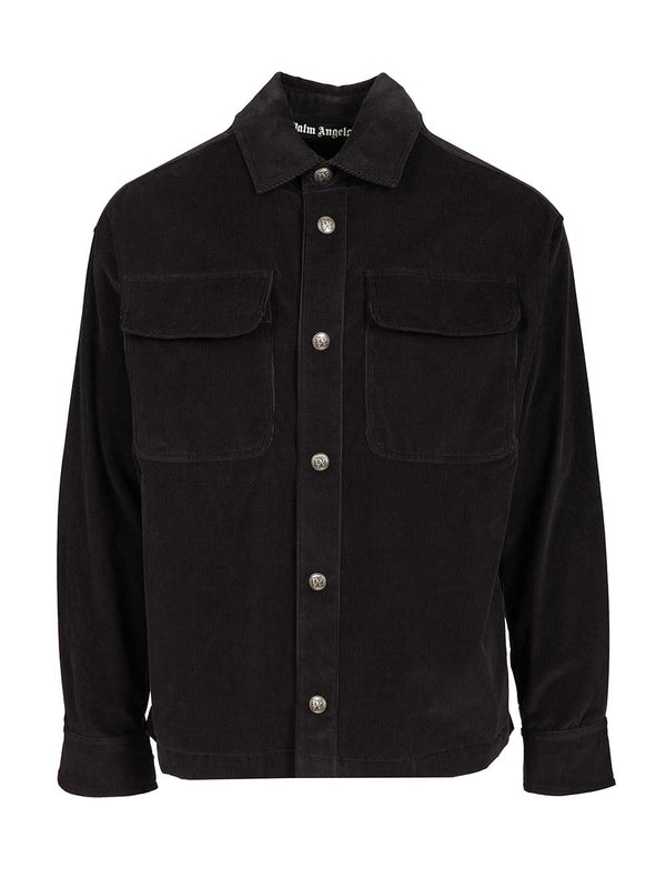 Corduroy Shirt Jacket Shirts Grey