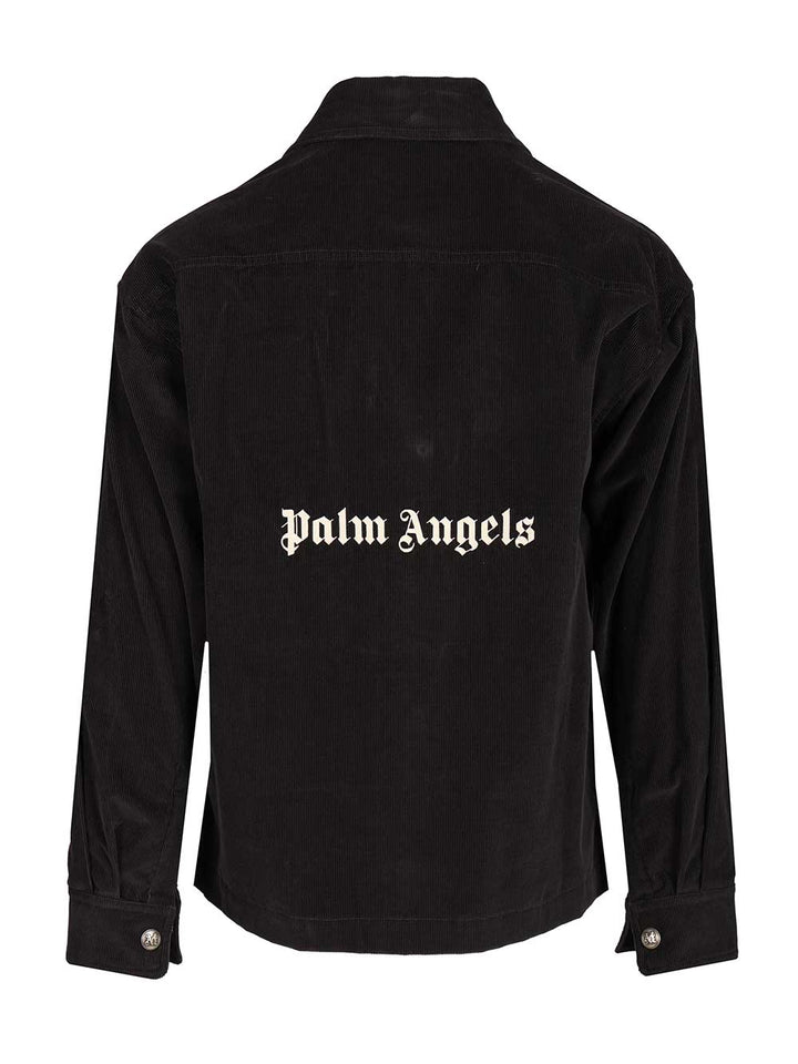 Palm Angels Corduroy Shirt Jacket Shirts - Grey | 3abeb655e0b9c8be3135b5b91e185feee9803ddc