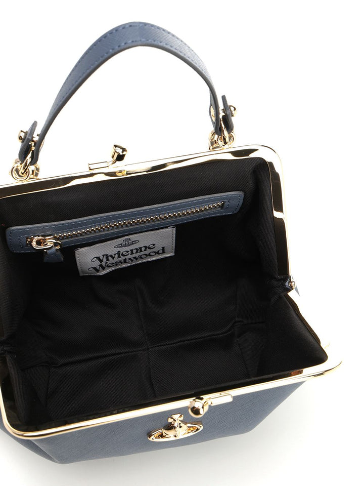 Vivienne Westwood Granny Frame Purse Handbags - Nero | dbffb3e6309d8656130e6ada1da612a5eaa35ed9