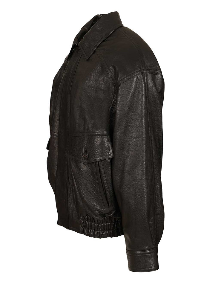 Saint Laurent Puffer Bomber Jacket Giacche - Nero | 004bf415beb1b8cfad428911430309ba66c192e2