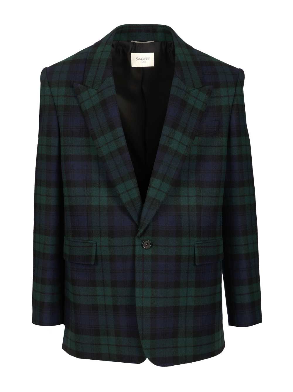 Saint Laurent Tartan Jacket Giacche - Multicolor | 635cd7641745074499fc8a8c6eccf0951d1f2f09