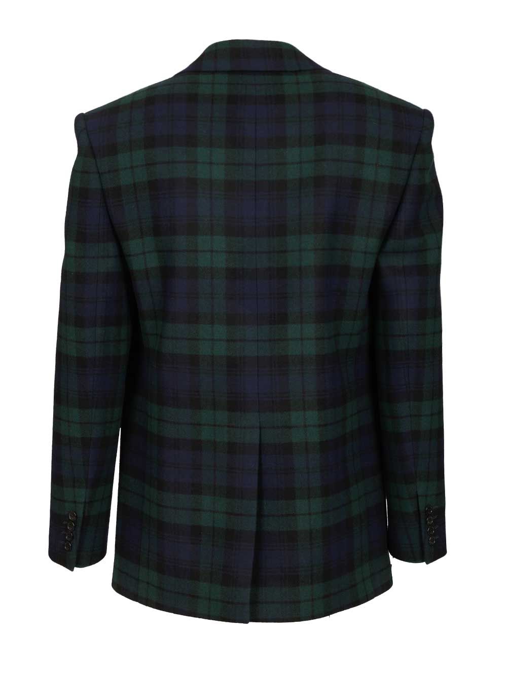 Saint Laurent Tartan Jacket Giacche - Multicolor | 367aae7e4f4ff9129a61e2483f3f167a3d6cb6f3