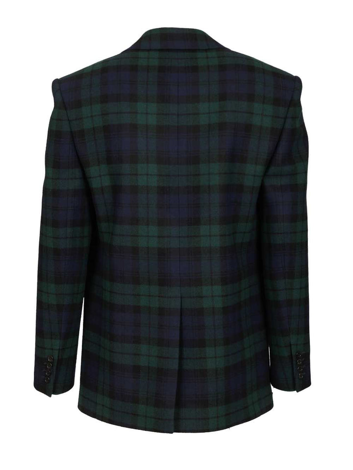 Saint Laurent Tartan Jacket Giacche - Multicolor | 367aae7e4f4ff9129a61e2483f3f167a3d6cb6f3