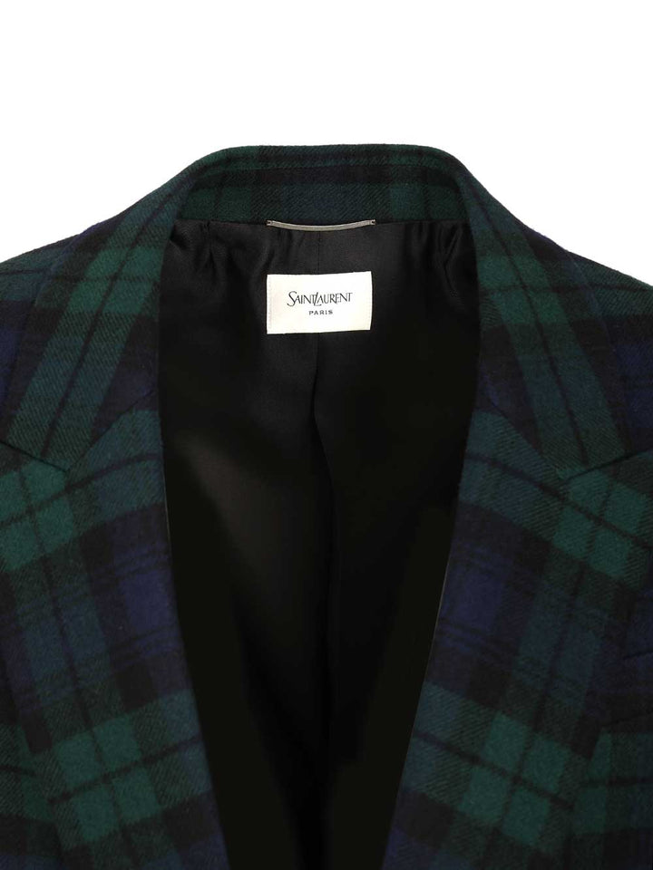 Saint Laurent Tartan Jacket Giacche - Multicolor | 3754a2fc5a0c553c632a0de24634897b251cd502