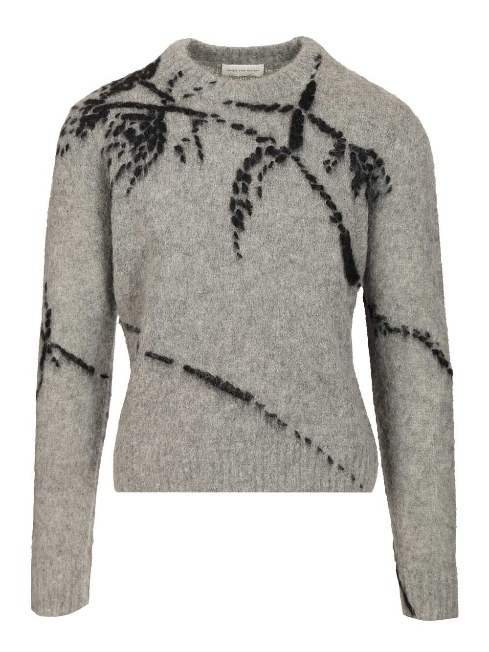 Dries Van Noten Mouche Knitwear - Grey | b9aef09ba68b10d96cd0114d97cb402833ca5a9d