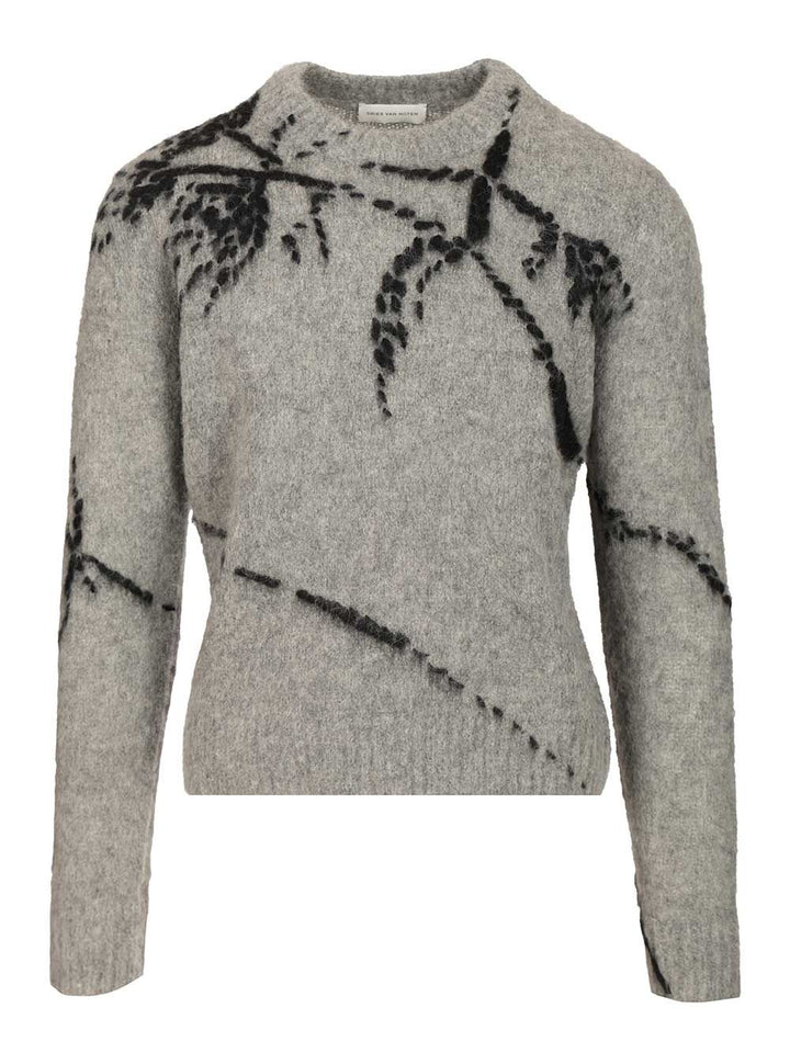 Dries Van Noten Mouche Knitwear - Grey | b9aef09ba68b10d96cd0114d97cb402833ca5a9d