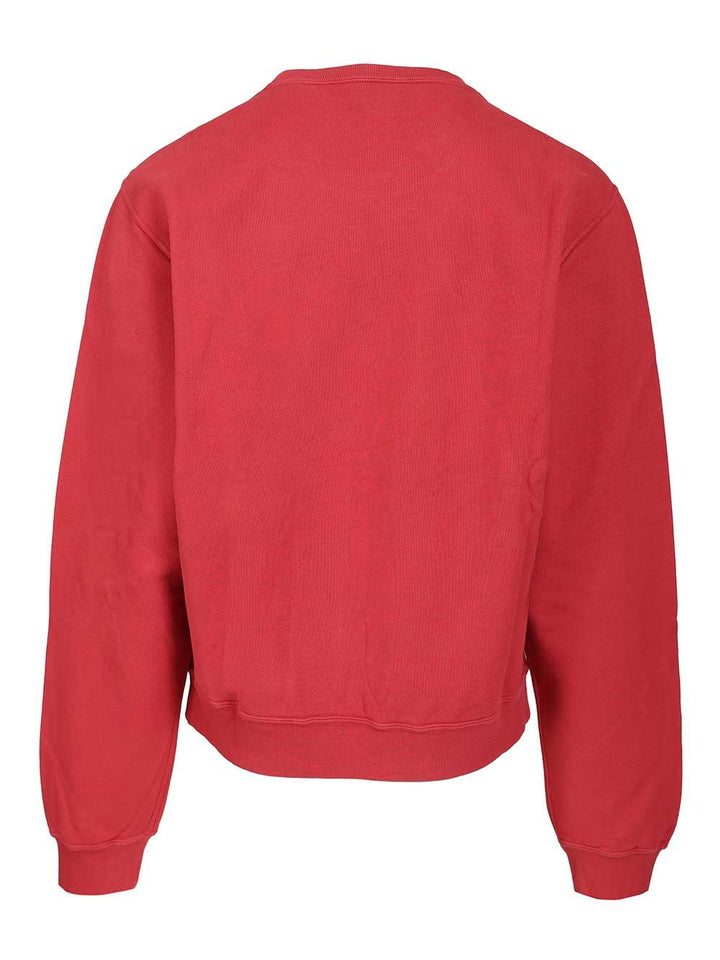 Saint Laurent Cotton Sweatshirt Sweatshirts - Rosso | fdba72a34047ae02c237b802b3c3839628fe414c