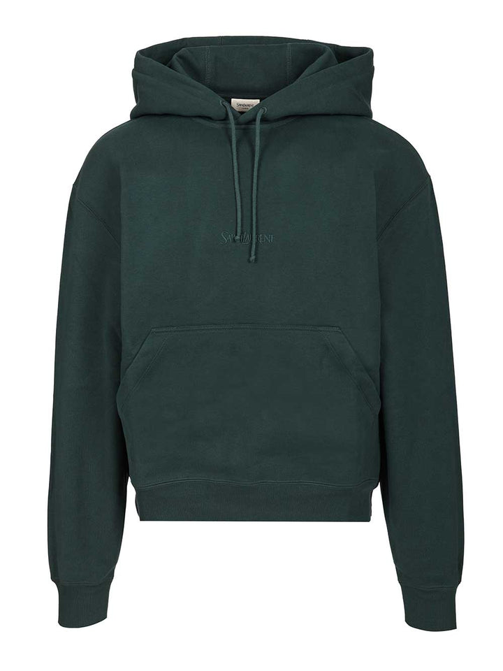 Saint Laurent Saint Laurent Hoodie Sweatshirts - Verde | 7b416cdc878fcf6c8f4ec08adeb72dae979544a5