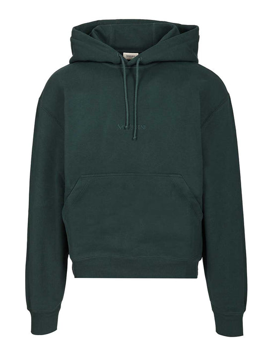 Saint Laurent Hoodie Sweatshirts Verde