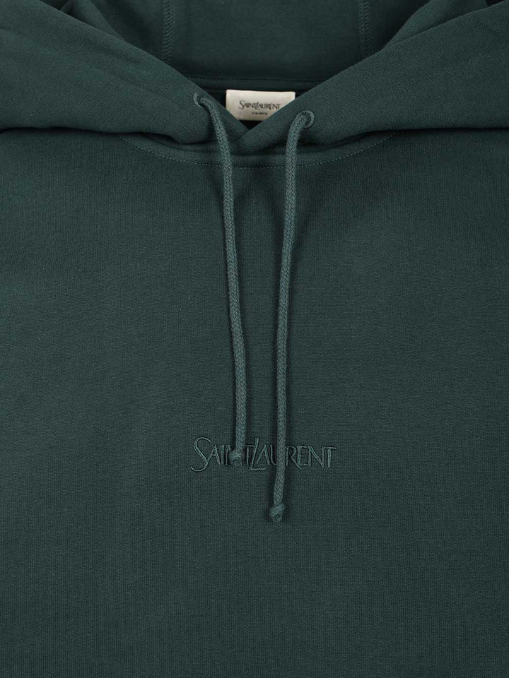 Saint Laurent Saint Laurent Hoodie Sweatshirts - Verde | 44ef4c97b0c50b5f84582db6fdb95fca7bdc25aa