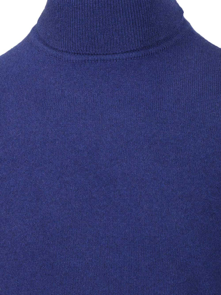 Saint Laurent Cashmere Turtleneck Knitwear - Blu | 5c6d9f403174085dd1d0c91836a3180daf38cba8