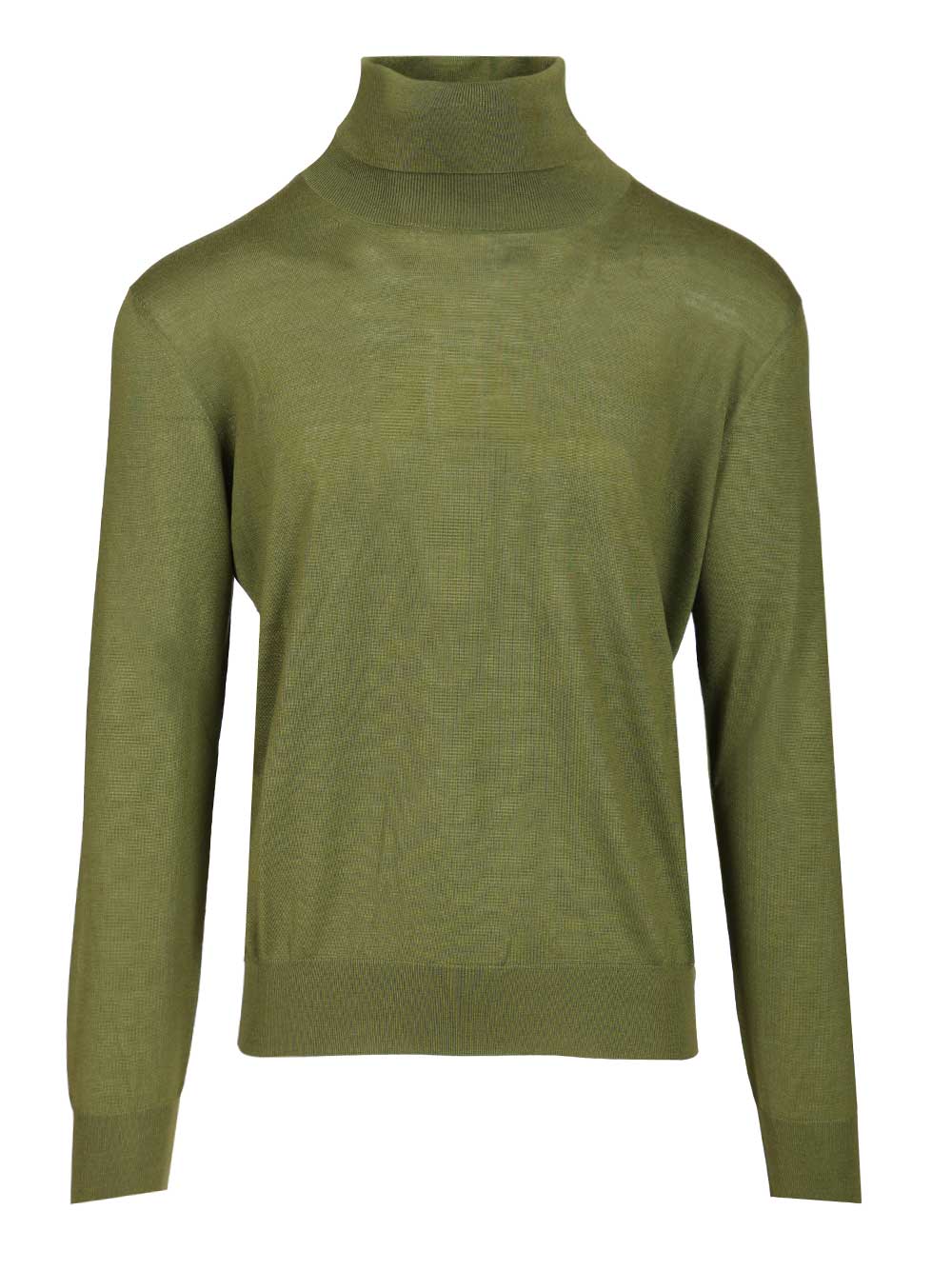 Saint Laurent Cashmere, Wool And Silk Turtleneck Sweater Knitwear - Verde | beca73ff70c41a74b01573e917ad2614b42a7579