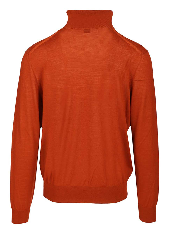 Saint Laurent Wool Turtleneck Knitwear - Marrone | f2ac391db030b731742632aebff83f39744feb98