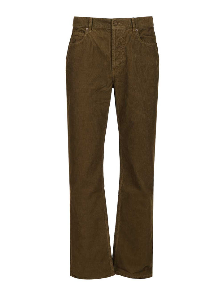 Saint Laurent Corduroy Trousers Jeans - Verde | 1b52060b904cafadb823f27d55a572d27fba4f1a