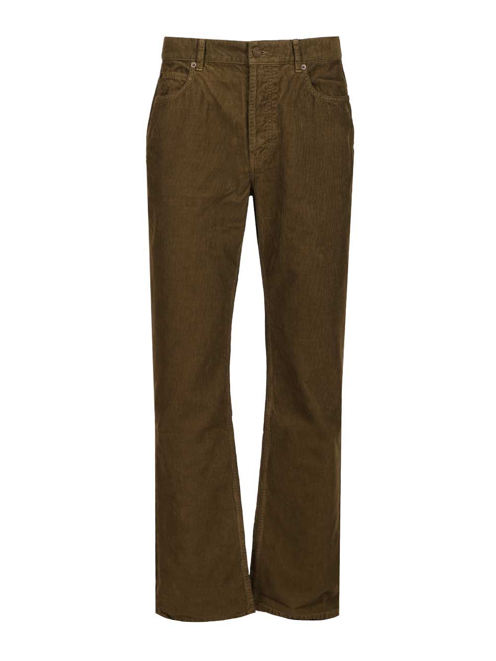 Saint Laurent Corduroy Trousers Jeans - Verde | 540ba7585af4380370e3f19fcc10ac43772a840f