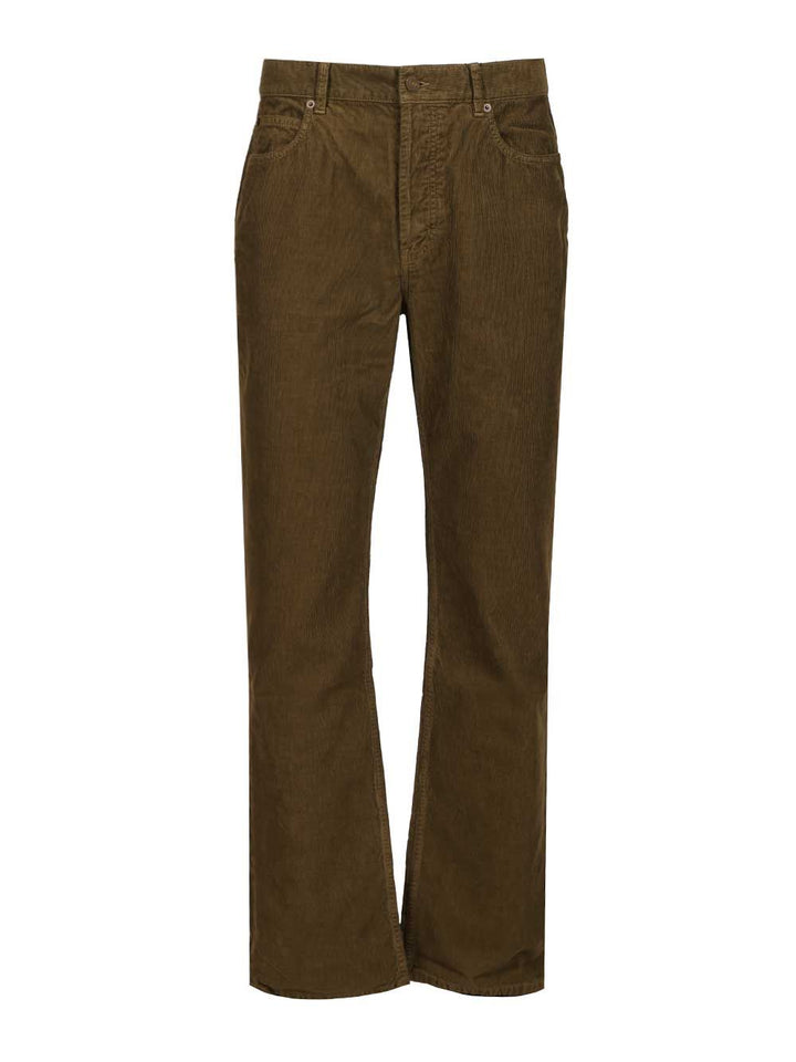 Saint Laurent Corduroy Trousers Jeans - Verde | 540ba7585af4380370e3f19fcc10ac43772a840f